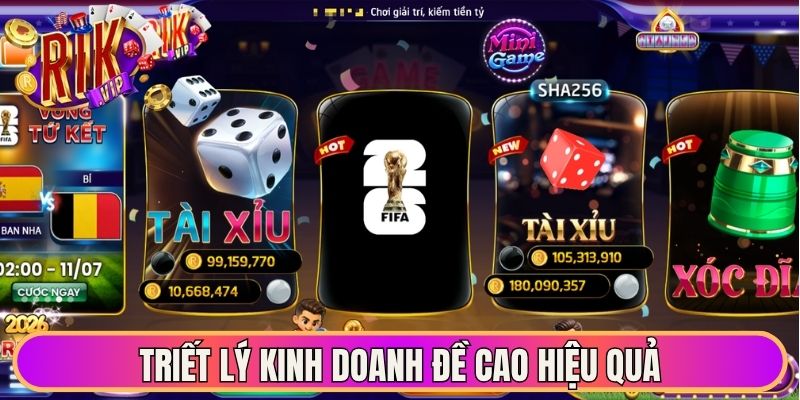 Triết lý kinh doanh đề cao hiệu quả cùng tính minh bạch Giới thiệu Rikvip 