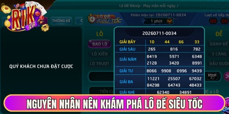 Nguyên nhân nên khám phá lô đề siêu tốc